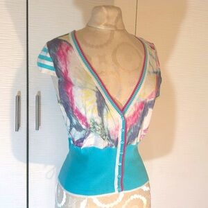 Darling knit top by Casual Bandolera, Sz S
